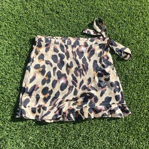 Leopard Wrap Skirt